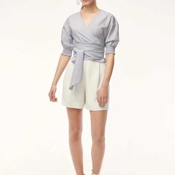 Aritzia Babaton Thenardier Blouse - Blue/White stripes - PRICE DROP - Picture 3 of 4
